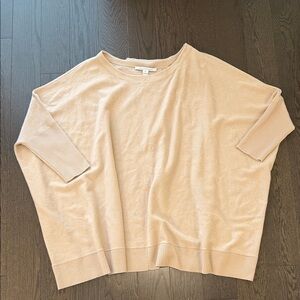 Diane Von Furstenberg beige oversized dolman sweater M/L